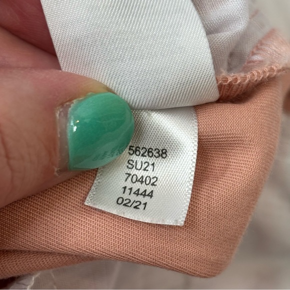 LOFT Size Medium Peach Color Shorts Casual‎ Drawstring Waist Mid Rise Pockets - Picture 7 of 13